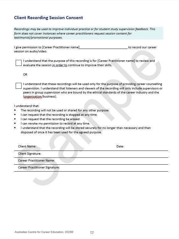 ACCE Career Service Policy Starter Kit